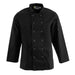Whites Vegas Unisex Chef Jacket Long Sleeve Black - A438-XS - Simply Hospitality NZ