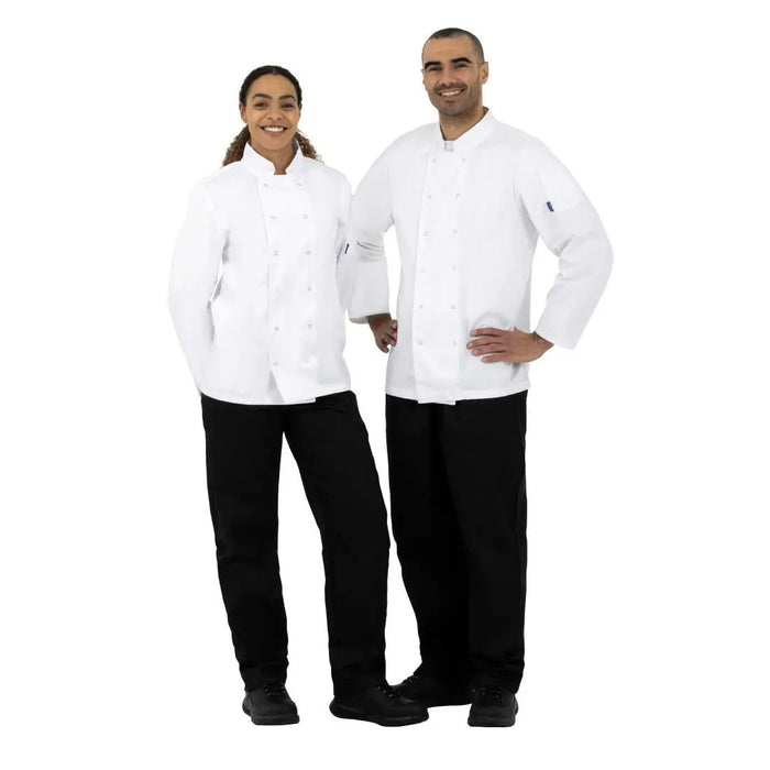 Whites Vegas Unisex Chef Jacket Long Sleeve White  Chef Jackets and Shirts