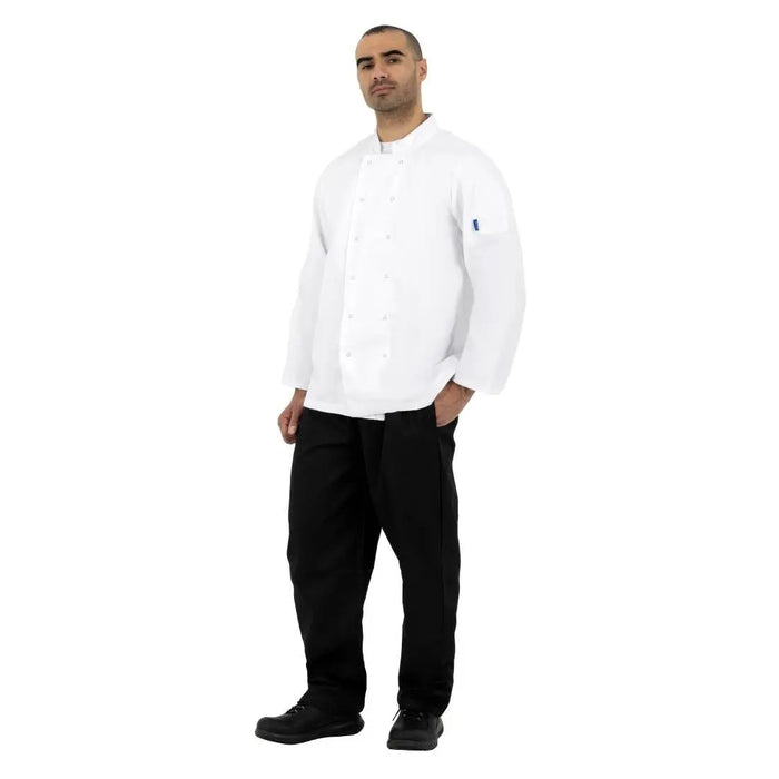 Whites Vegas Unisex Chef Jacket Long Sleeve White  Chef Jackets and Shirts