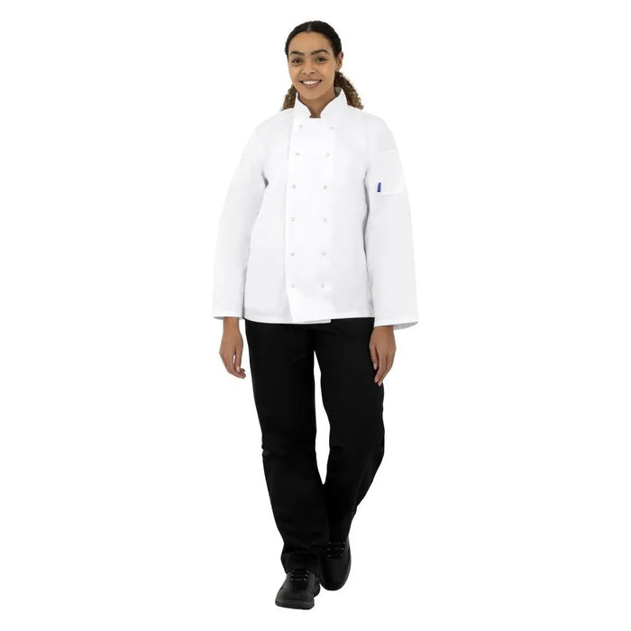 Whites Vegas Unisex Chef Jacket Long Sleeve White