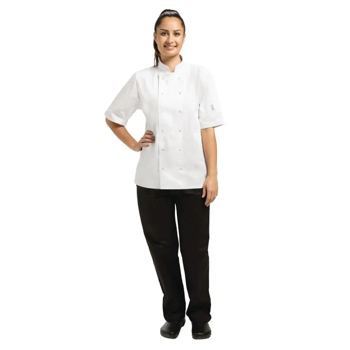 Whites Vegas Unisex Chef Jacket Short Sleeve White