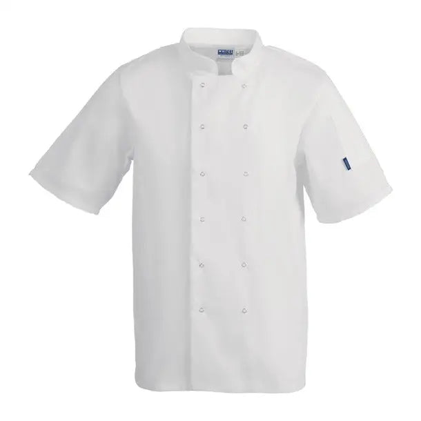 Whites Vegas Unisex Chef Jacket Short Sleeve White  Chef Jackets and Shirts