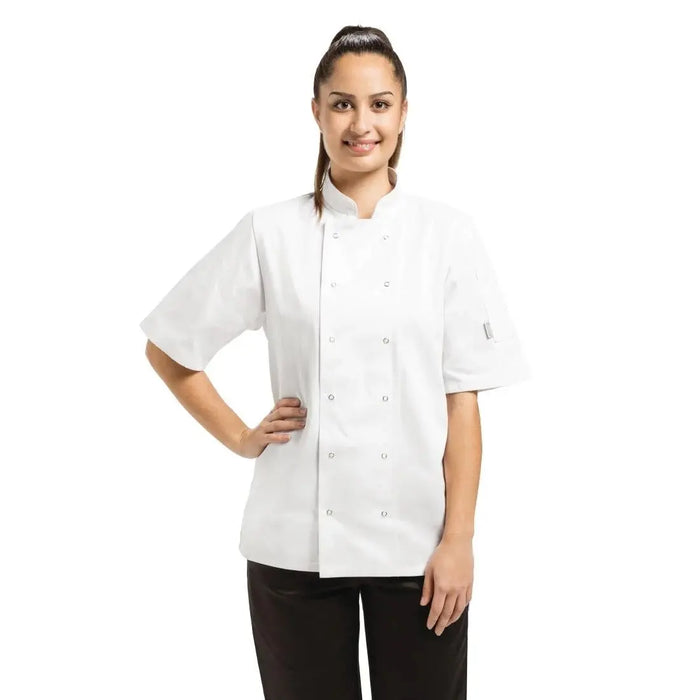 Whites Vegas Unisex Chef Jacket Short Sleeve White