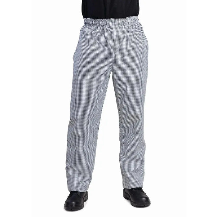 Whites Vegas Unisex Chef Trousers – Black & White Check