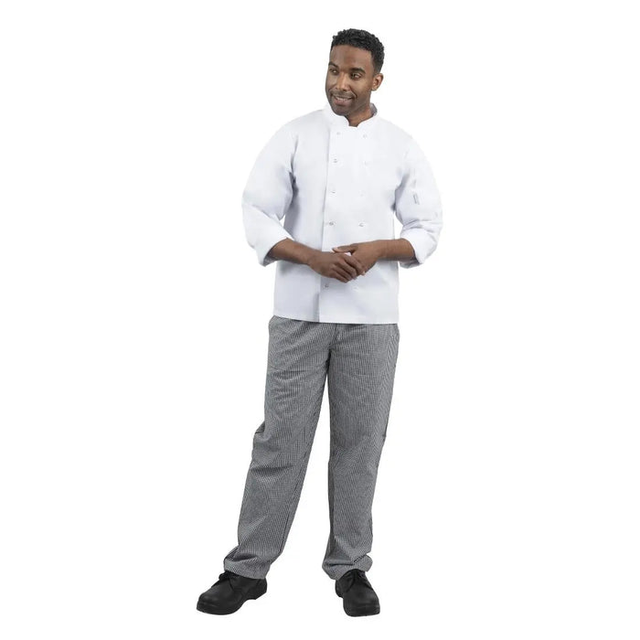 Whites Vegas Unisex Chef Trousers – Black & White Check