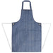 Whites Waterproof Bib Apron Blue Stripe  Aprons