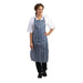 Whites Waterproof Bib Apron Blue Stripe  Aprons