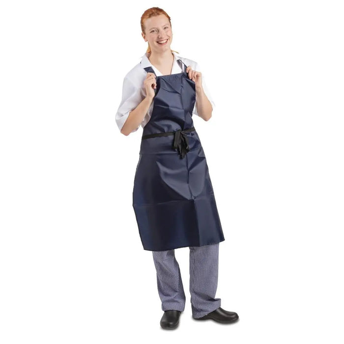 Whites Waterproof Bib Apron Blue  Aprons