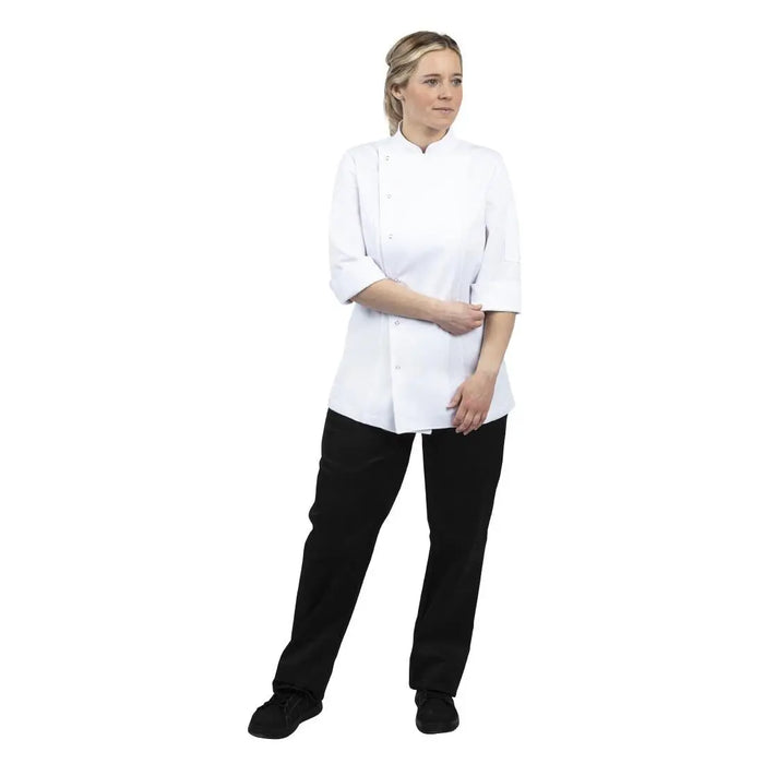 Whites Women’s Fitted Chef Jacket White  Chef Jackets and Shirts