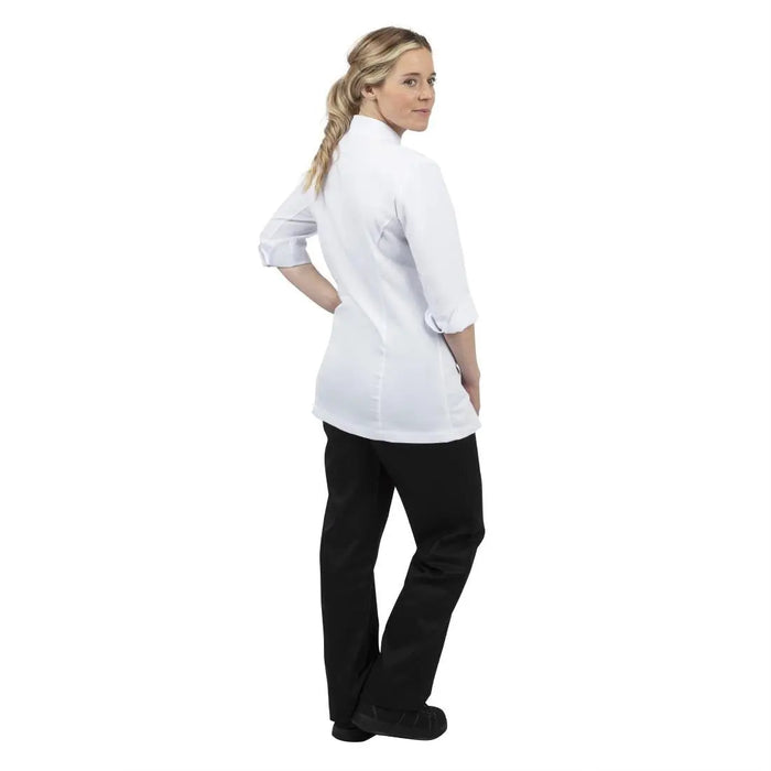 Whites Women’s Fitted Chef Jacket White  Chef Jackets and Shirts
