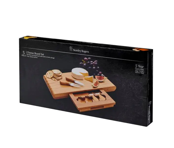 Wiltshire Bamboo 5 Piece Cheese Set 