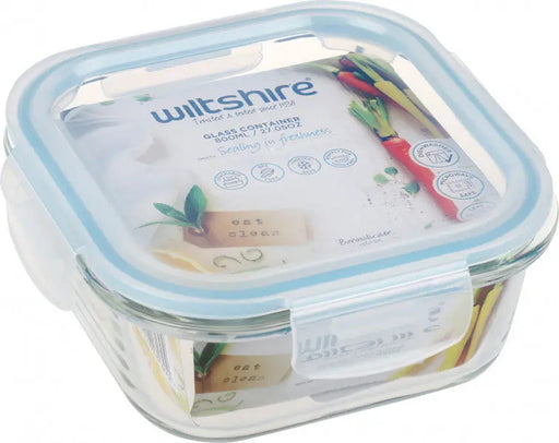 Wiltshire Square Glass Container 800ml  Meal Storage