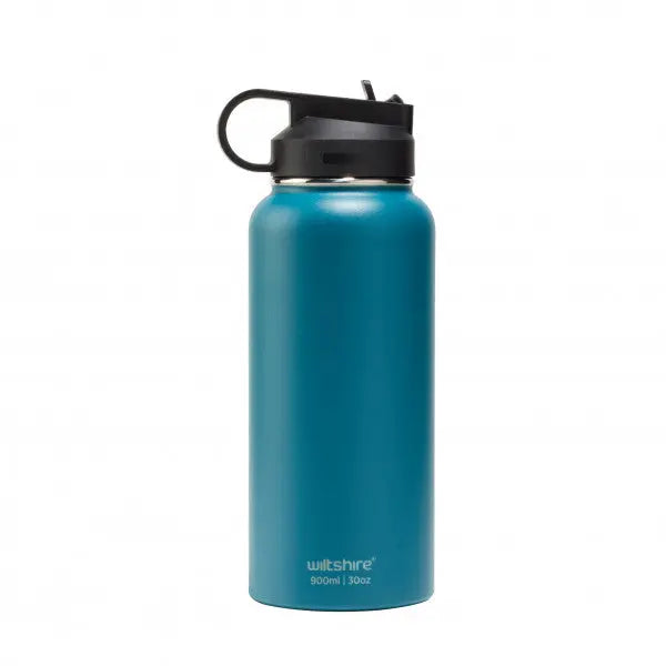 Wiltshire Stainless Steel Bottle Teal 900ml  Drink Bottles