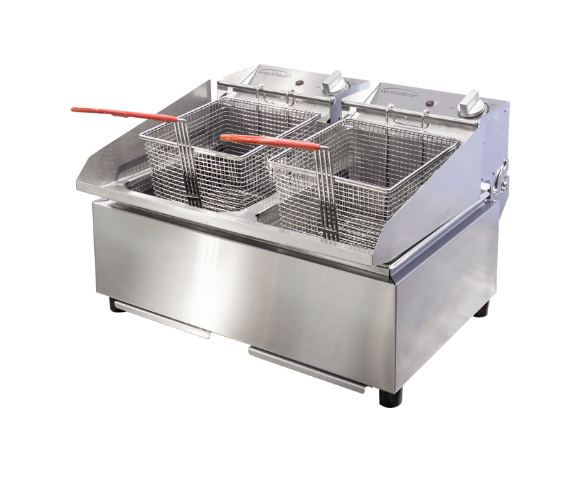 Woodson Twin Pan Countertop Fryer  Deep Fryers