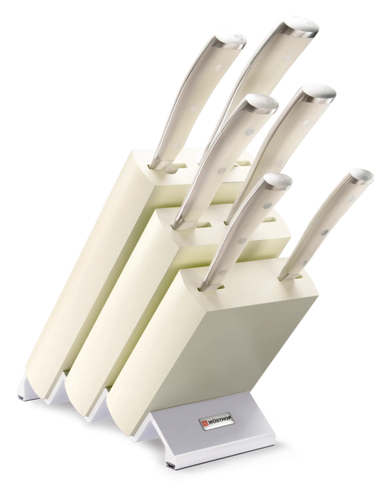 Wusthof Classic Ikon 7 Piece Knife Block Set White  Knife Sets