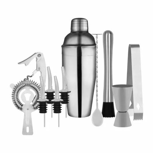 Zanzi Cocktail Set 11pc Stainless Steel In Bartender Bag  Cocktail Sets