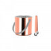 Zanzi Double Wall Ice Bucket with Tongs Rose Gold  Ice Buckets