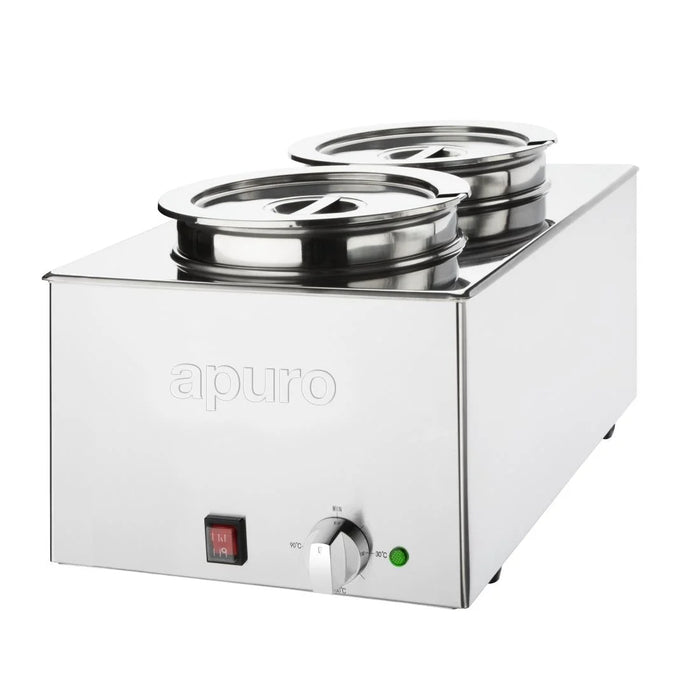 Apuro Bain Marie with Round Pots - FT695-A - Simply Hospitality NZ