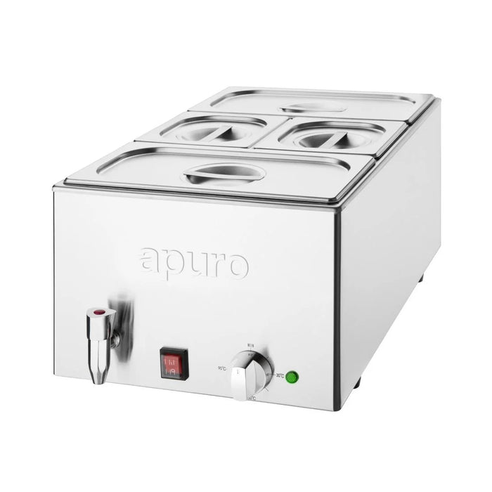 Apuro Bain Marie with Tap and Pans - FT692-A - Simply Hospitality NZ