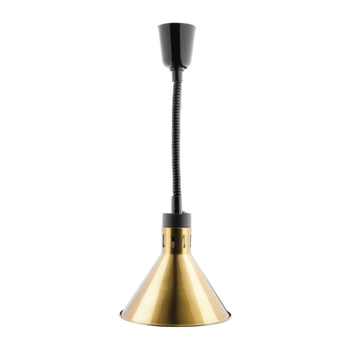 Apuro Conical Retractable Heat Shade Pale Gold Finish - DY465-A - Simply Hospitality NZ