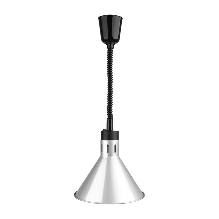 Apuro Conical Retractable Heat Shade Silver Finish - DY464-A - Simply Hospitality NZ