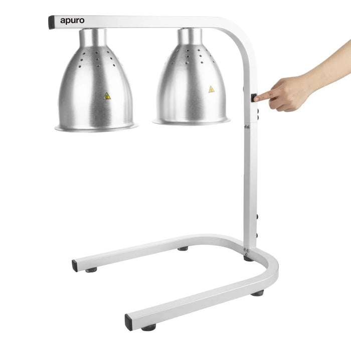 Apuro Double Lamp Infrared Food Warmer - DF626-A - Simply Hospitality NZ
