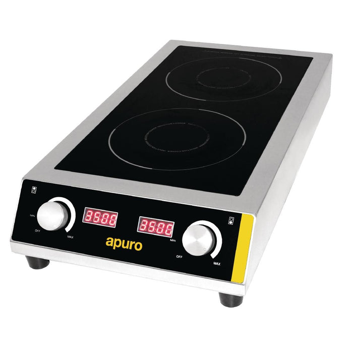 Apuro Heavy Duty Double Induction Hob 7kW - GF239-A - Simply Hospitality NZ