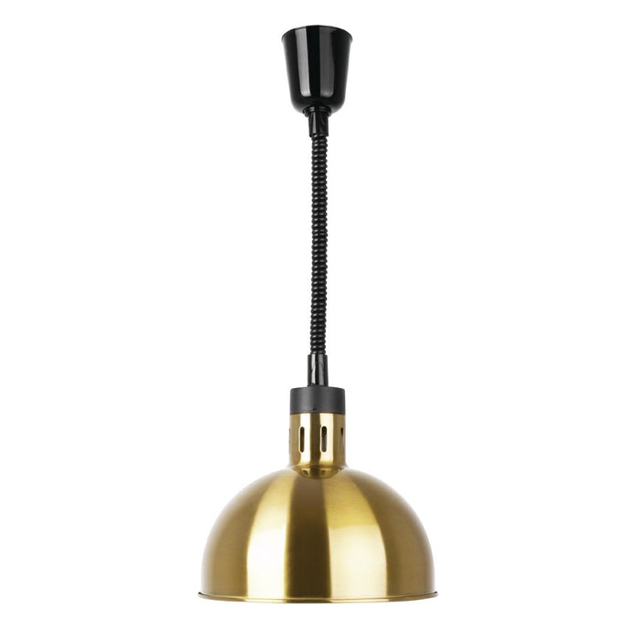 Apuro Retractable Dome Heat Shade Pale Gold Finish - DY462-A - Simply Hospitality NZ