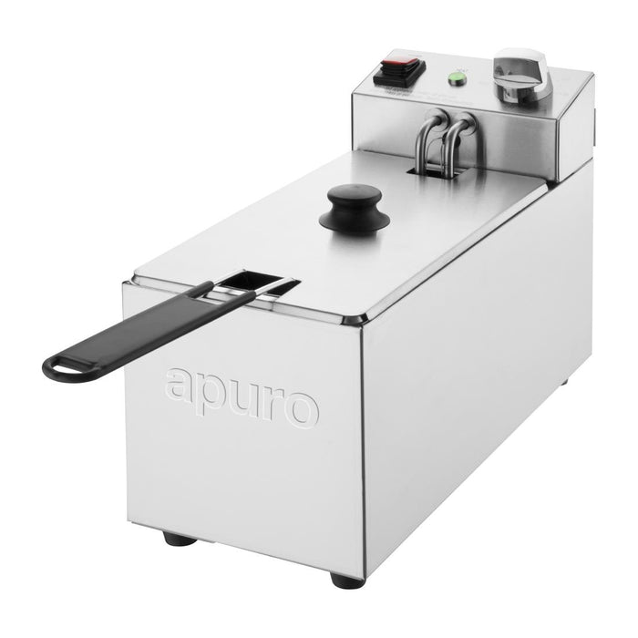 Apuro Single Tank Fryer - 3Ltr - 2kW - CU614-A - Simply Hospitality NZ