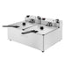 Apuro Twin Tank Fryer 2x5Ltr - CU619-A - Simply Hospitality NZ