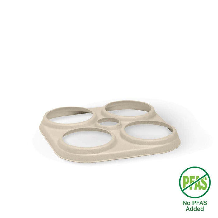 BioPak BioCane Beer Ring Holders – 4-Pack Plant Fibre Beer Ring Holder