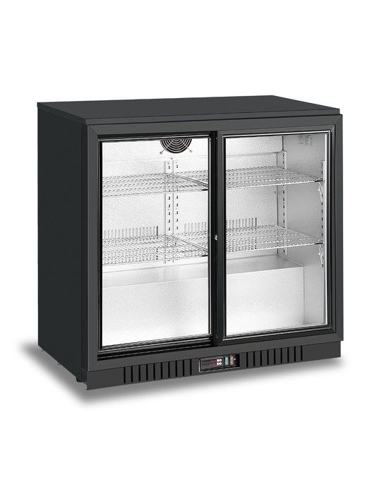 Snowman Sliding Door Back Bar Cooler - 900mm - 2 Sliding Door - BB-208SEC