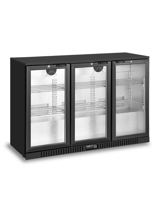 Snowman Swing Door Back Bar Cooler - 1350mm - 3 Swing Doors - BB-330HEC