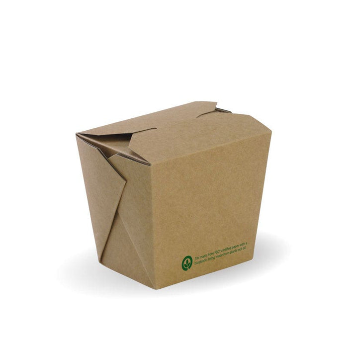 BioPak BioBoard Noodle Boxes – 480ml - 16oz BioBoard Noodle Box
