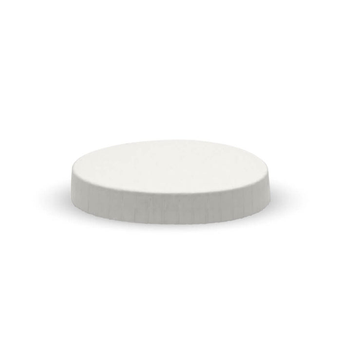 BioPak Paper Sauce Cup Lids – 45ml 90ml & 120ml paper lid for paper sauce cup – white
