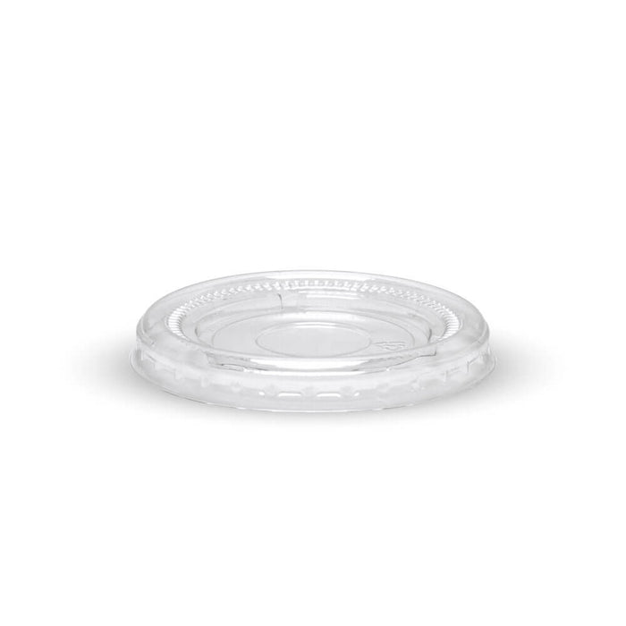 BioPak Paper Sauce Cup Lids – 45ml 90ml & 120ml PET lid for paper sauce cup – clear