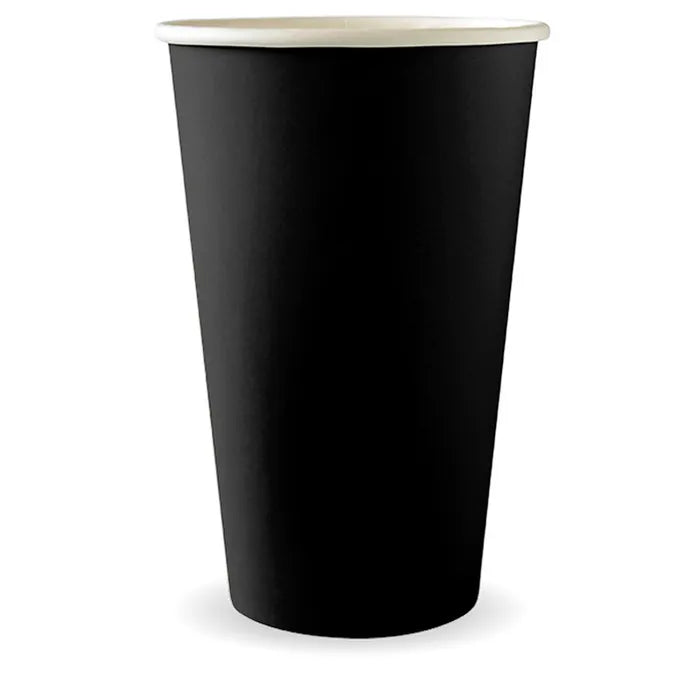 BioPak Black Aqueous Single Wall Hot BioCups