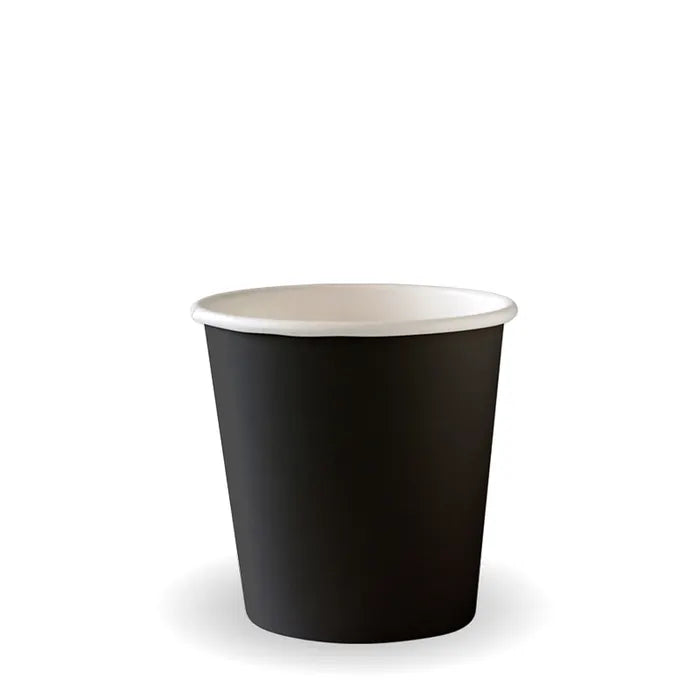 BioPak Black Aqueous Single Wall Hot BioCups