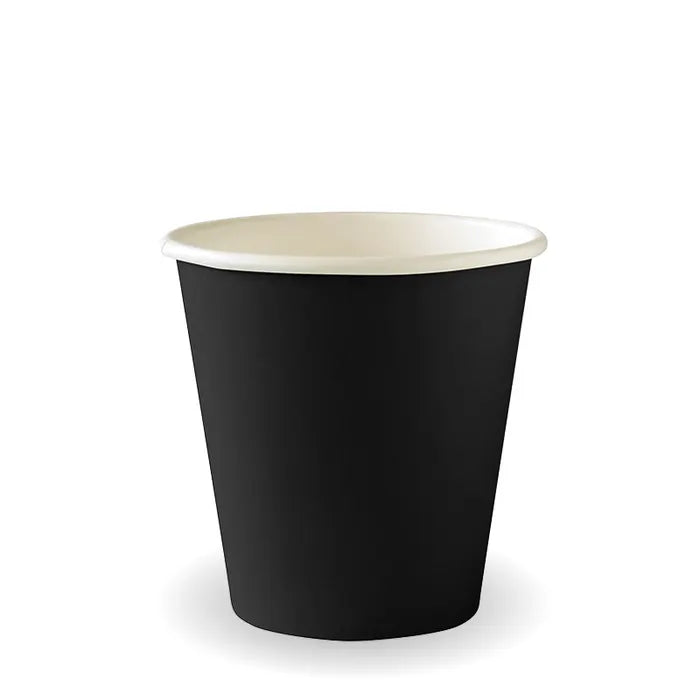 BioPak Black Aqueous Single Wall Hot BioCups