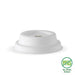 BioPak Plant Fibre Hot Cup Lids – 63mm – Standard – White