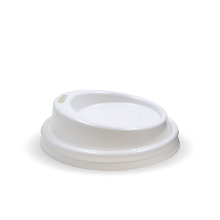 BioPak PS Hot Cup Lids – 63mm – Sipper – White
