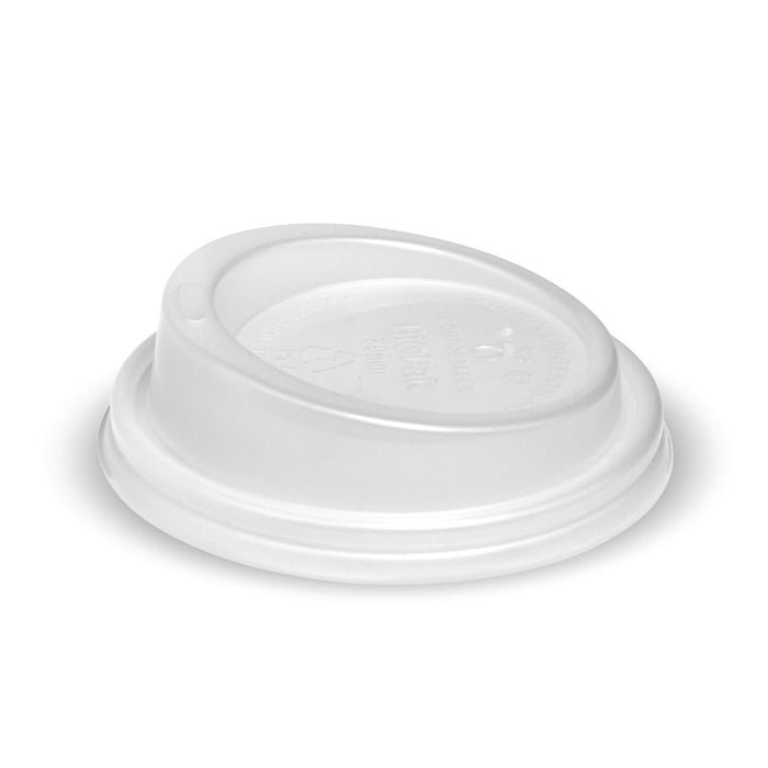 BioPak PLA Hot Cup Lids – 80mm – Standard – Opaque