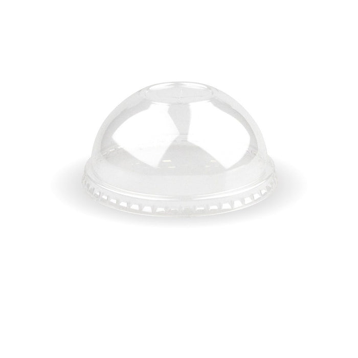 BioPak PLA Cold Paper Cup Lids – 90mm PLA Clear Dome Cold Paper