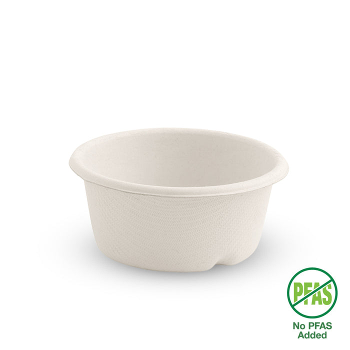 BioPak BioCane Sauce Cups – 60ml White Plant Fibre Sauce – carton of 1,000