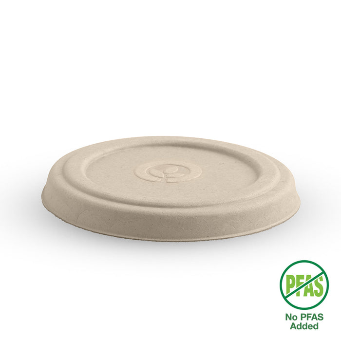 BioPak BioCane Sauce Cup Lids – 90ml & 120ml Natural Plant Fibre Sauce  Lid – carton of 1,000