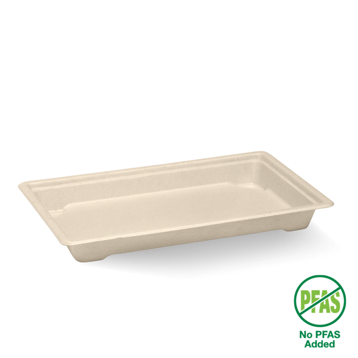 BioPak BioCane Sushi Trays – Large Plant Fibre Sushi Tray – carton of 600