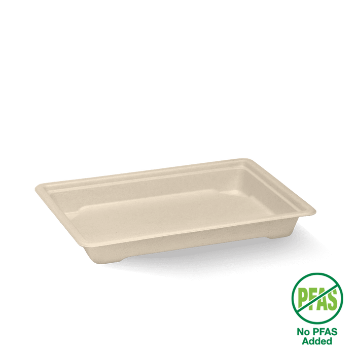 BioPak BioCane Sushi Trays – Medium Plant Fibre Sushi Tray – carton of 600