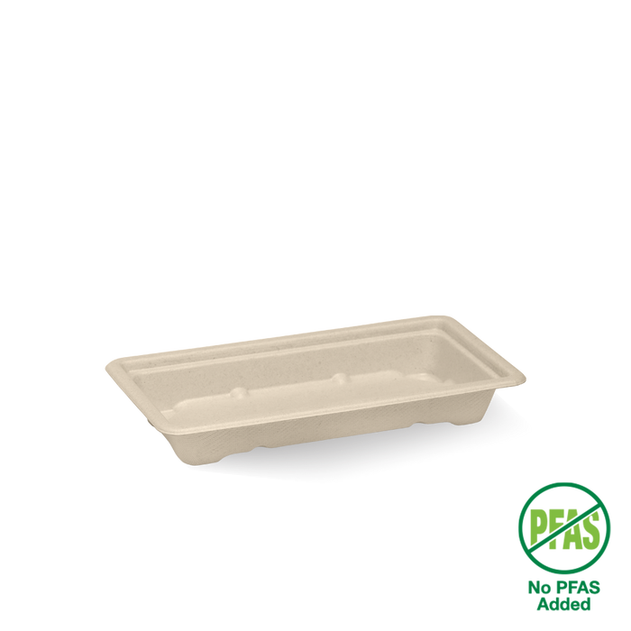 BioPak BioCane Sushi Trays – Small Plant Fibre Sushi Tray – carton of 600