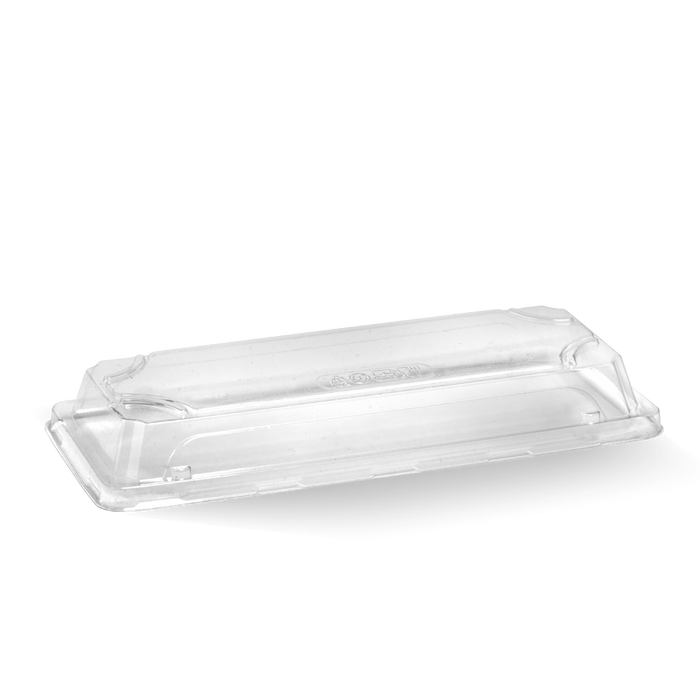 BioPak BioCane Sushi Tray Lids – Long PLA Sushi Tray Lid – carton of 600