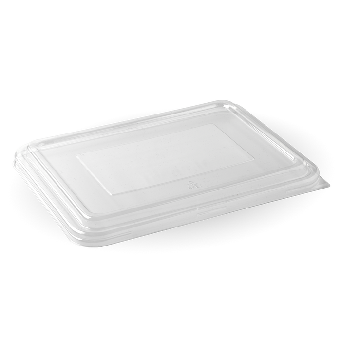BioPak BioCane Compartment Container Lids – 2 & 3-Compartment Clear RPET Takeaway Lid – carton of 500